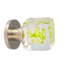 Boutons de portes - Collection Tubes de bulles Vert anis - Verreries de Bréhat