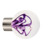 Cabinet knob - Tubes de bulles collection Hyacinth - Verreries de Bréhat