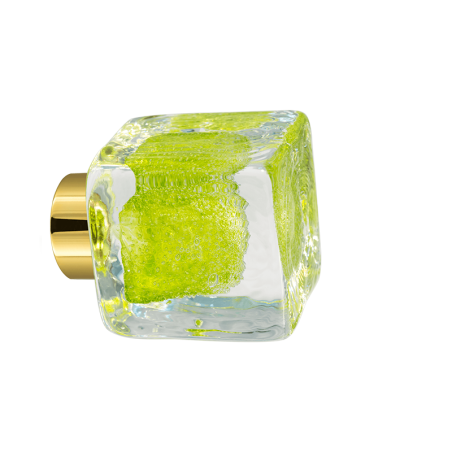 Boutons de placard - Collection Microbulles Vert anis - Verreries de Bréhat