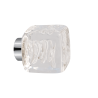 Cupboard knob - Tubes de bulles collection Colorless - Verreries de Bréhat