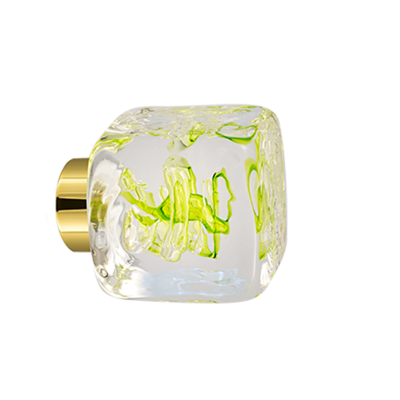 Boutons de placard - Collection Tubes de bulles Vert anis - Verreries de Bréhat