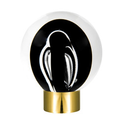 Banister finial - Tube de bulles Collection Black - Verreries de Bréhat