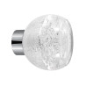 Cupboard knob - Smooth Alberto Silver