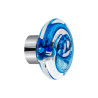 Cupboard knob - Tubes de bulles collection Blue - Verreries de Bréhat