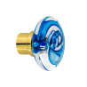 Door knob - Microbulles collection Blue - Verreries de Bréhat